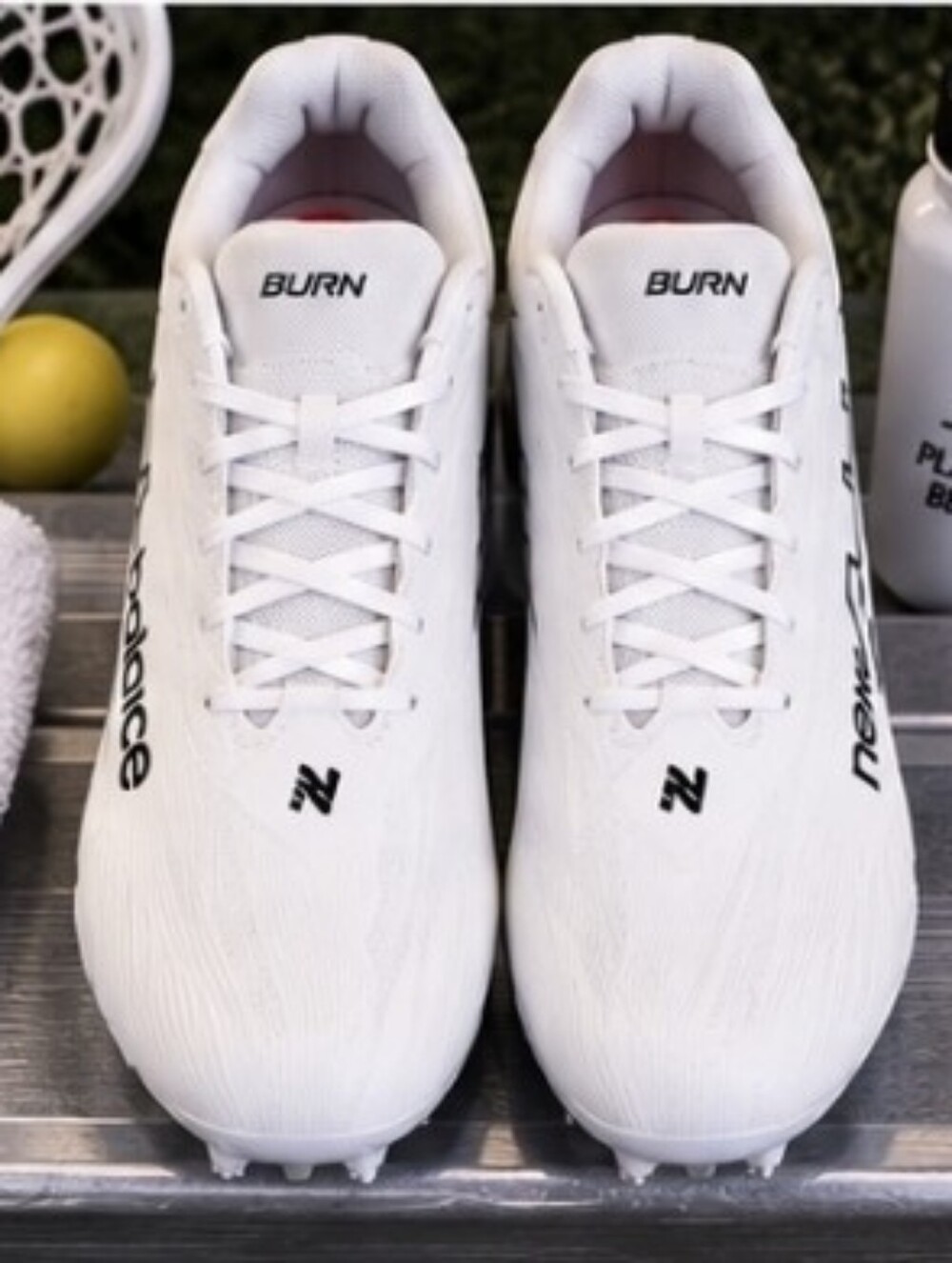 AnswNew Balance Burn Low Lacrosse Cleats Women 8 Men 6.5 White WBURNLW4 NEW